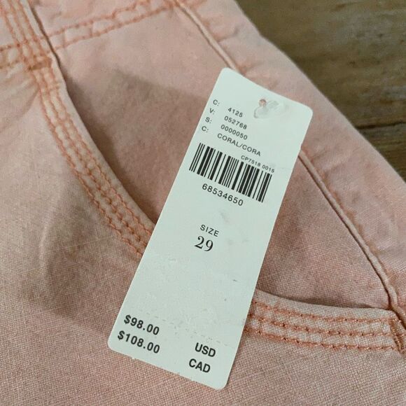 nwt Anthropologie pink pilcro wide leg shorts - Picture 6 of 9